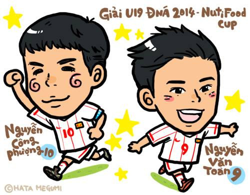 Bộ đôi sát thủ Công Phượng và Văn Toàn trong mắt Hata Megumi.