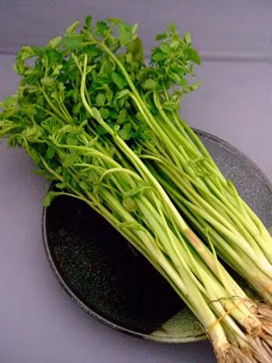 Theo Đông y, rau cần có tác dụng bình can, thanh nhiệt, trừ phong lợi thấp, nhuận phế, ngưng ho, sáng mắt, giảm áp suất máu, giúp mát gan, hạ cholesterol máu, thúc đẩy quá trình bài tiết các chất phế thải và làm sạch huyết dịch.