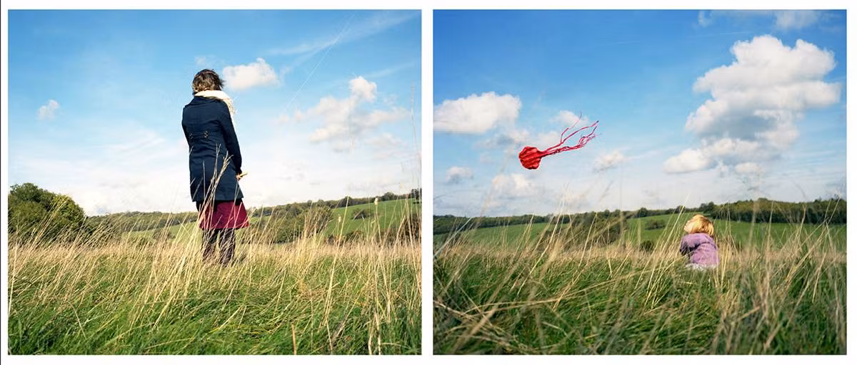 Ngắm nhìn cánh diều bay trên bầu trời xanh năm 2009.