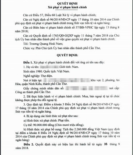 Nguoi doi 100 USD bi phat 90 trieu lam gi de giam, mien nop phat?