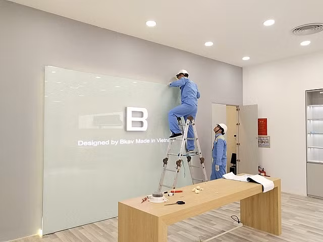 Bkav mo showroom truoc ngay dien thoai Bphone 3 ra mat?