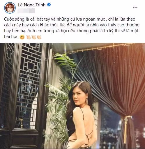 Phan ung Ngoc Trinh khi bi nhac lai chuyen 
