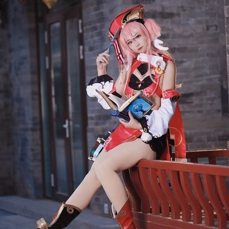 Bong mat voi man cosplay game Genshin Impact “thieu vai”-Hinh-9