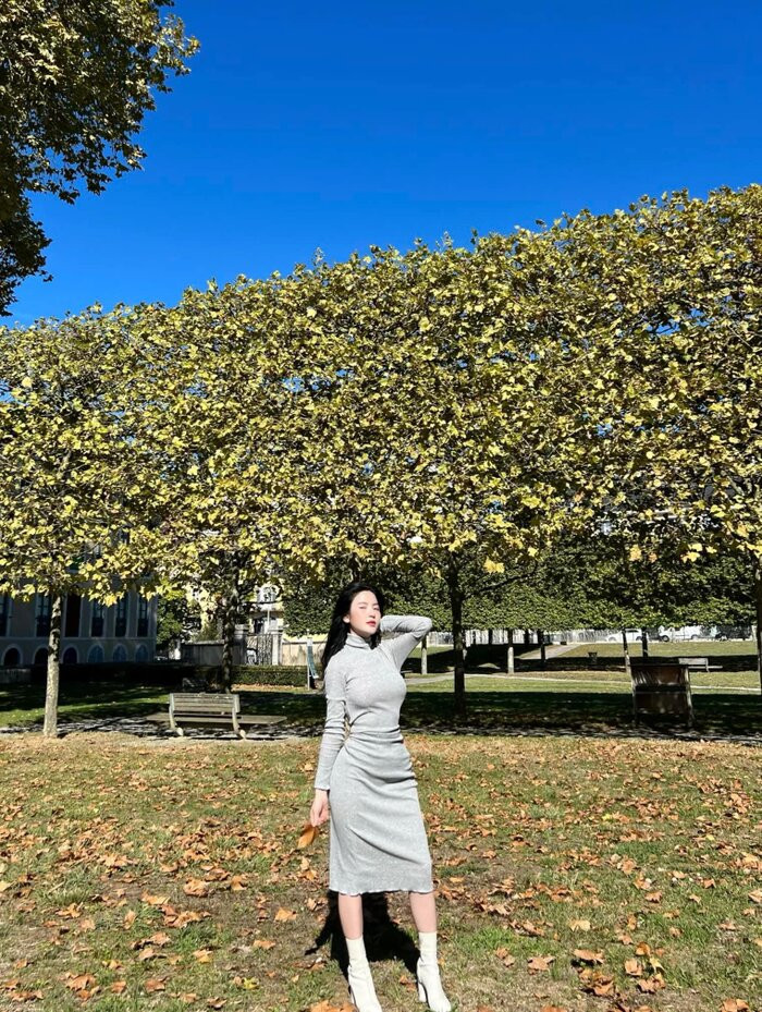 Ban gai Quang Hai tha dang nuot trong chuyen xuat ngoai voi ban trai-Hinh-2