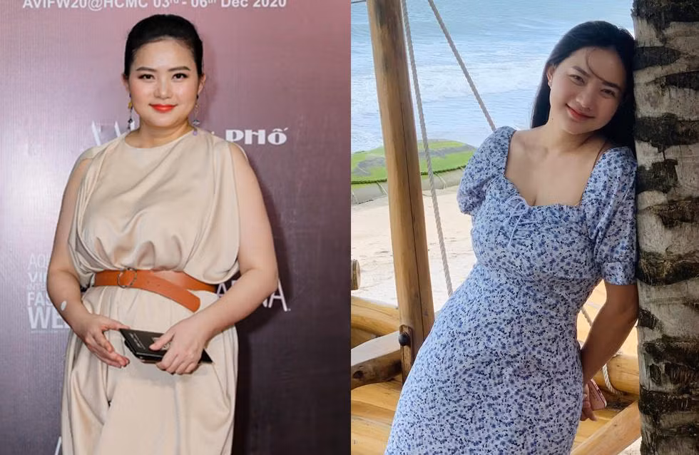 Tuy nhiên sau khi tăng cân vì sinh con và được ông xã tẩm bổ liên tục, cựu người mẫu trở nên phát tướng và nặng nề thấy rõ.