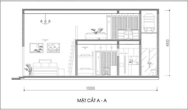 Cách cải tạo thêm phòng ngủ cho nhà 30m2 có 4 người ở - Hình 3 Cach cai tao them phong ngu cho nha 30m2 co 4 nguoi o-Hinh-3