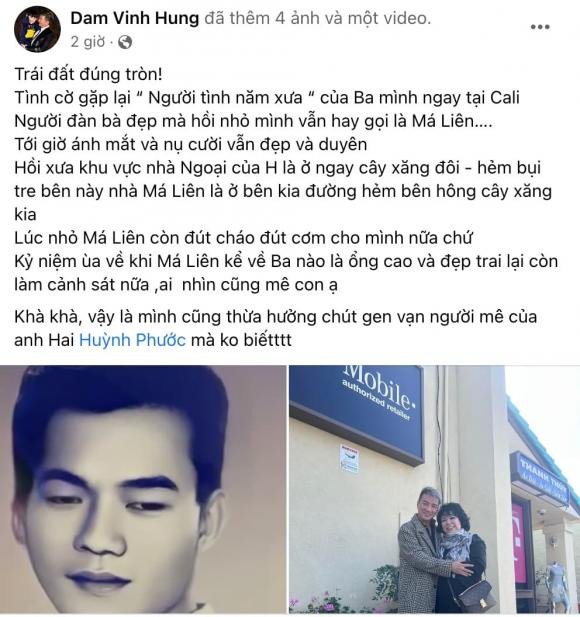 Đàm Vĩnh Hưng phản ứng sao khi gặp lại "người tình năm xưa" của ba Dam Vinh Hung phan ung sao khi gap lai