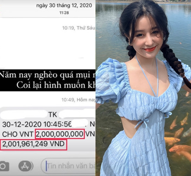 Cô hiện đang làm chủ 4 cửa hàng, 3 cửa hàng online và 1 cửa hàng ở Quận 1 (TPHCM). Ảnh: Ngọc Trân chia sẻ số dư tài khoản lên đến 2 tỷ đồng.