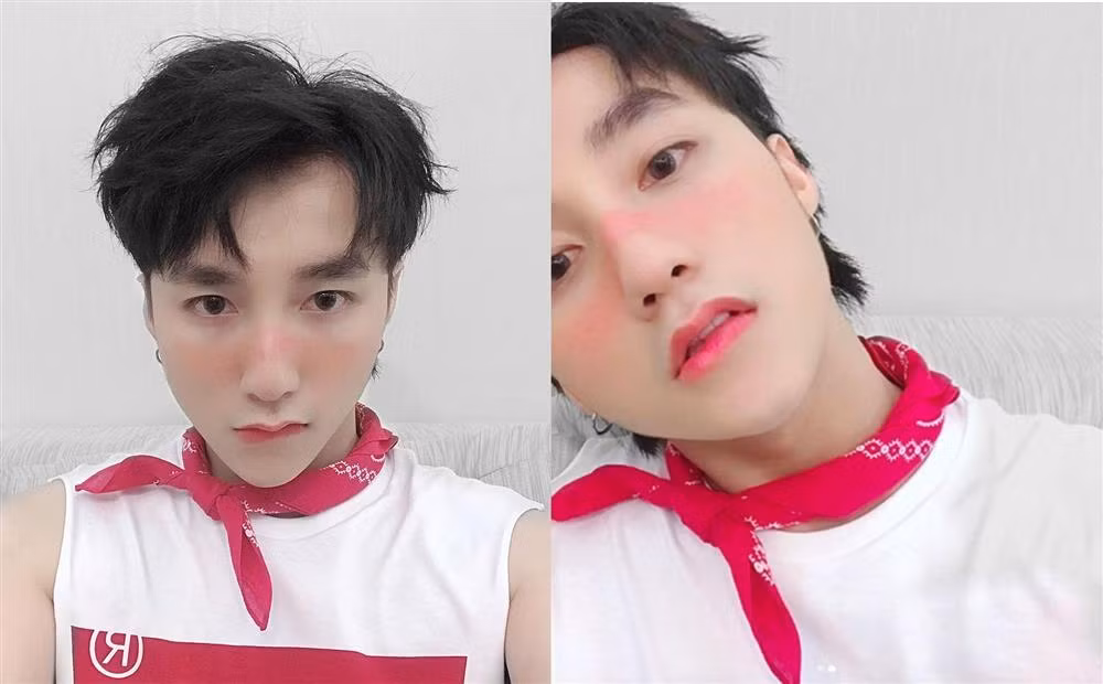 Ngo Kien Huy danh mat ve nam tinh voi layout 