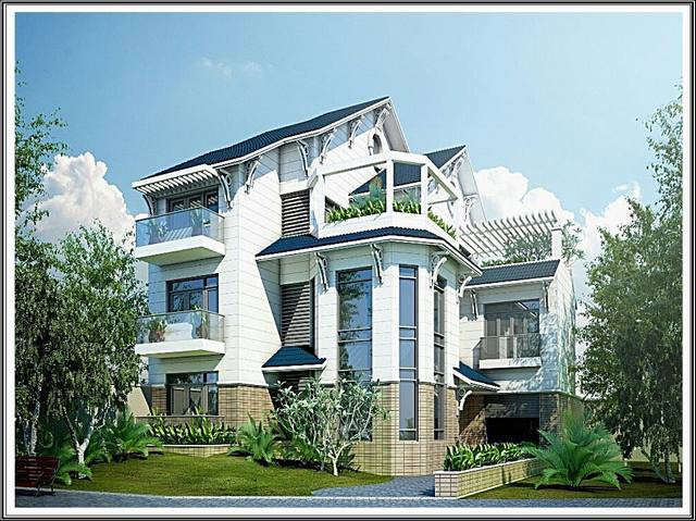 Mau biet thu 3 tang mai Thai hien dai khien nhieu nguoi me man-Hinh-4