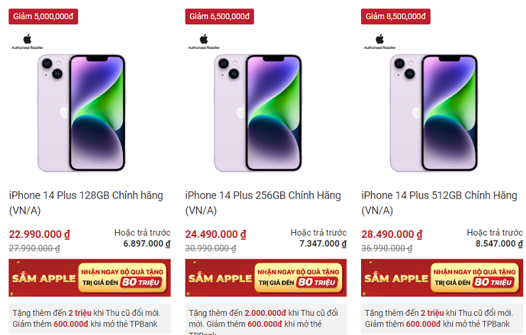 Giá iPhone 14 giảm kỷ lục, có chiếc bay gần chục triệu đồng ảnh 1