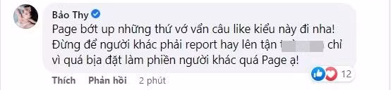 Bao Thy phan no khi bi tung tin 