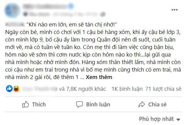 Chuyen tinh thanh mai truc ma: Nho lam hang xom, lon lam tinh nhan