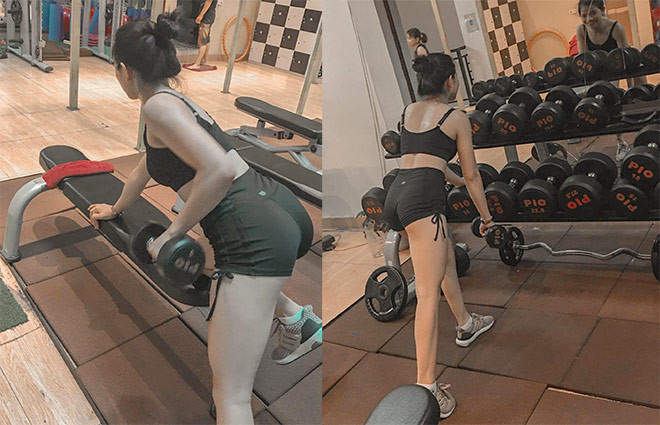 Hot girl phòng Gym nâng tạ 300kg, khao khát nâng vòng ba - Hình 3 Hot girl phong Gym nang ta 300kg, khao khat nang vong ba-Hinh-3