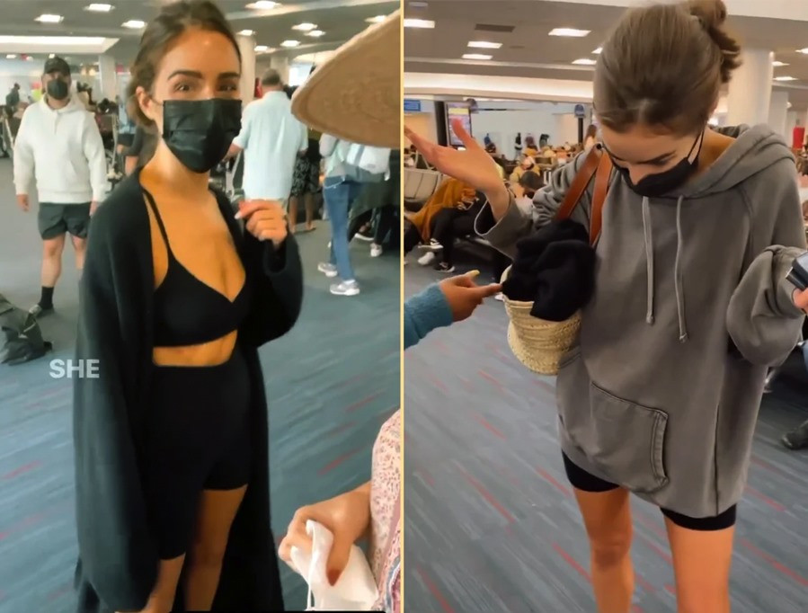 "Mỹ nhân gợi cảm nhất TG" bị yêu cầu mặc thêm áo ở sân bay "Mỹ nhân gợi cảm nhất TG" bị yêu cầu mặc thêm áo ở sân bay ảnh 1