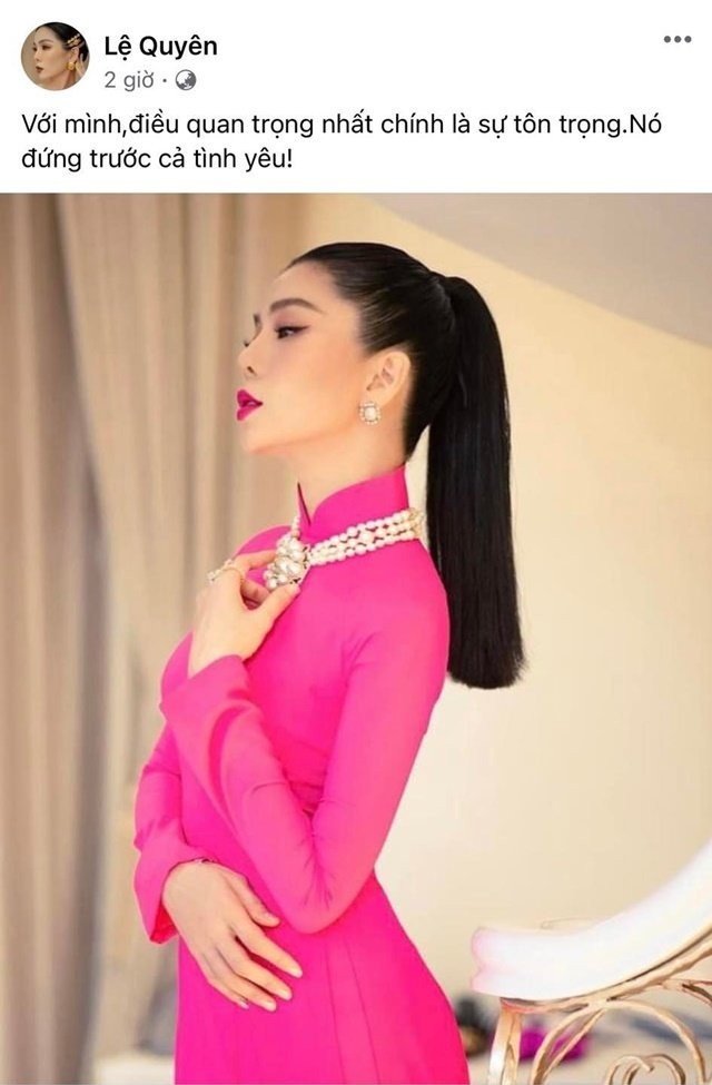 Le Quyen tiet lo dieu quan trong trong cuoc song, dung truoc ca tinh yeu