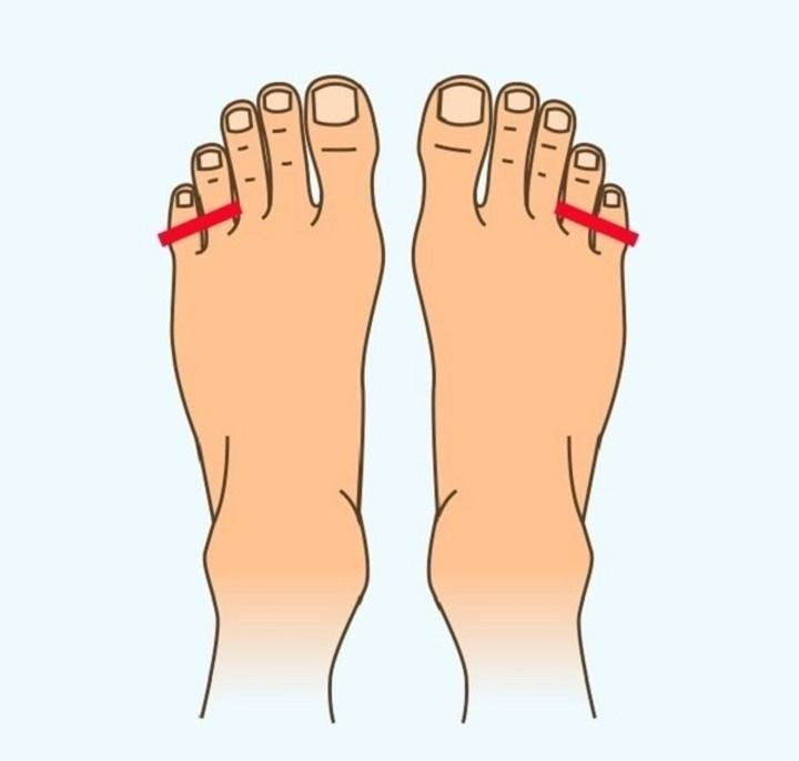  Ngón út không thể tách ra. Nếu bạn chỉ có thể tách ngón chân út của mình bằng tay, bạn thường có cuộc sống trầm lặng, không so đo và dễ đoán. Bạn thường tham công tiếc việc, thích làm việc theo thói quen và nề nếp của mình.