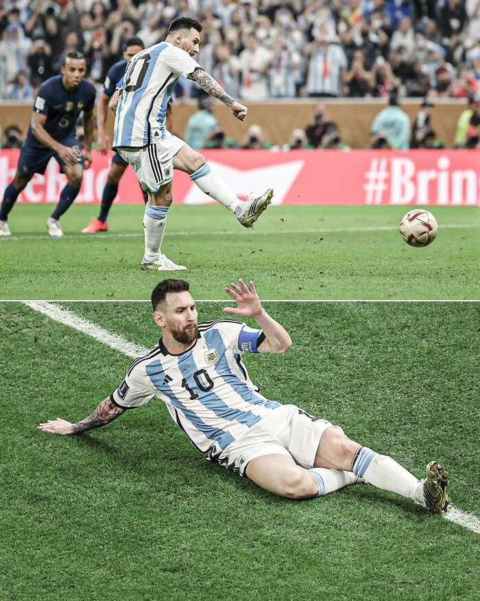 Messi đã ghi 2 bàn trong trận chung kết World Cup 2022.