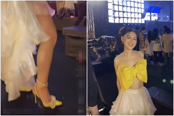 Bên cạnh đó, thiết kế với phần dây buộc cổ chân cùng nhiều chi tiết rườm rà được nhận xét "chống chỉ định" những người có chiều cao khiêm tốn. Với Ngọc Thanh Tâm, đôi giày lúc này còn “phản chủ” khi làm nữ diễn viên kém thanh thoát hơn bình thường.