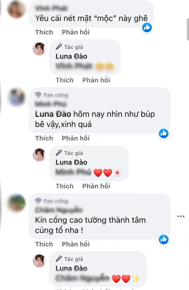 iữa bối cảnh căn phòng được decor siêu "bánh bèo", hình ảnh Luna Đào xinh đẹp, chỉn chu nhận được trọn "điểm 10 thanh lịch" từ phía khán giả.