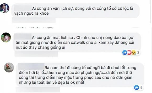 iểu ăn mặc phóng khoáng của giọng ca "Gửi Thời Niên Thiếu" ở nơi thờ cúng không vừa lòng người hâm mộ.