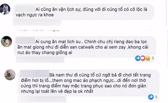 Kiểu ăn mặc phóng khoáng của giọng ca "Gửi Thời Niên Thiếu" ở nơi thờ cúng không vừa lòng người hâm mộ.