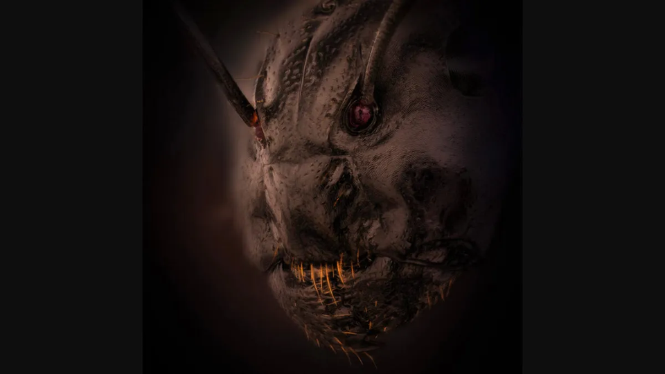 Buc anh chup can mat con kien