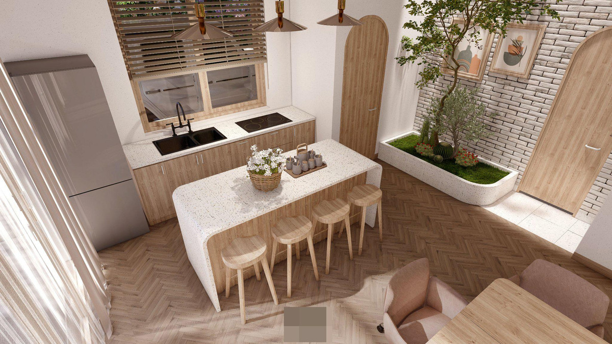 Nha 4 tang dep den me hoac, vuon nuong BBQ rong thenh thang giua troi-Hinh-6