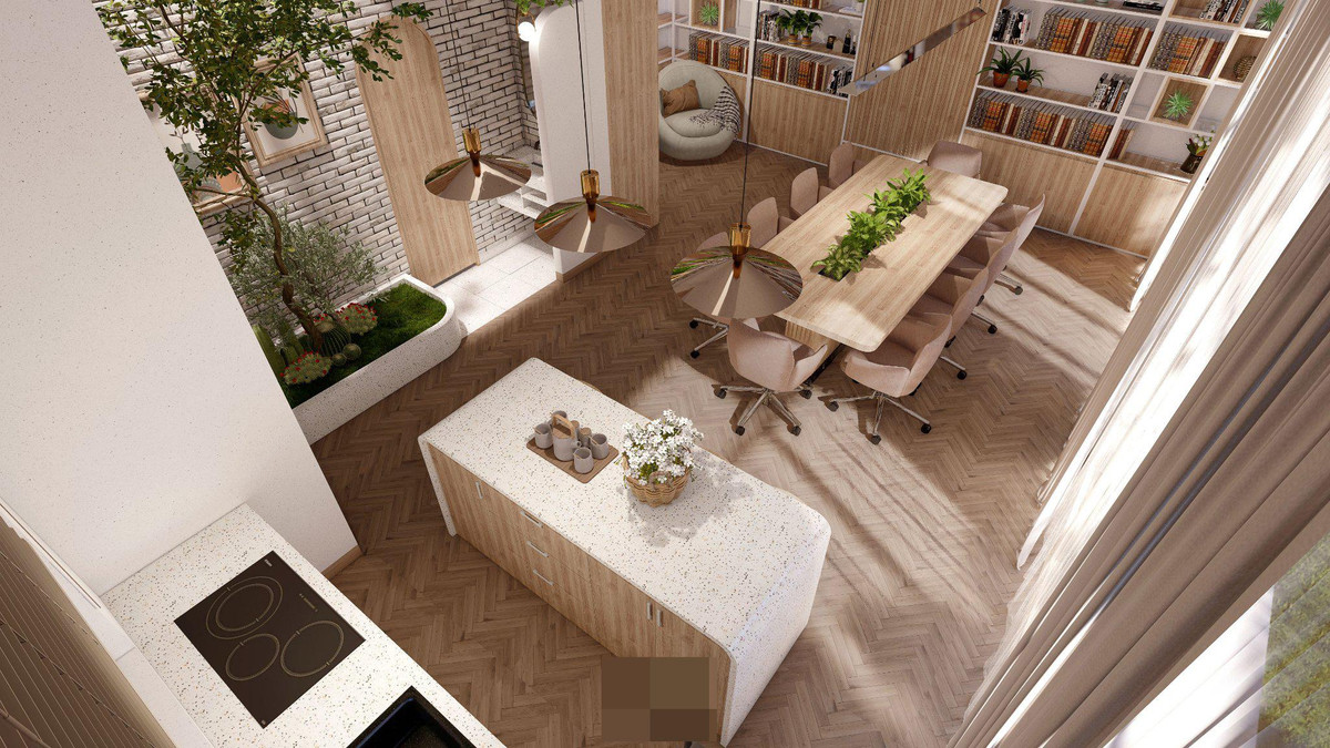 Nha 4 tang dep den me hoac, vuon nuong BBQ rong thenh thang giua troi-Hinh-5