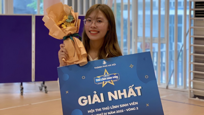 Nữ "Thủ lĩnh sinh viên" xuất sắc Thủ đô Nu