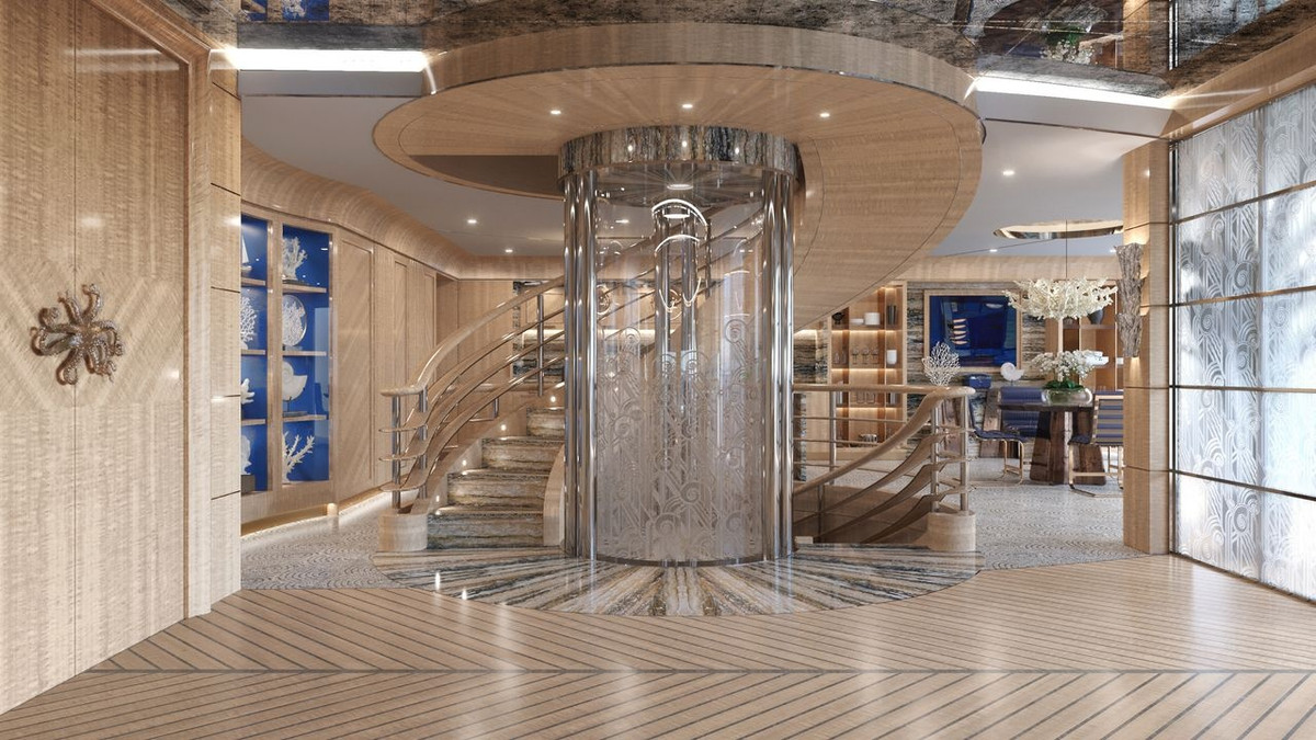 Theo nhà sản xuất, Njord sở hữu 117 căn hộ có diện tích từ 140 m2 đến hơn 800 m2, với 21 phong cách khác nhau. Trên thực tế, đây cũng là du thuyền tư nhân duy nhất trên thế giới có 14 căn duplex (căn hộ 2 tầng) và 2 căn triplex (căn hộ 3 tầng) với thang máy riêng.