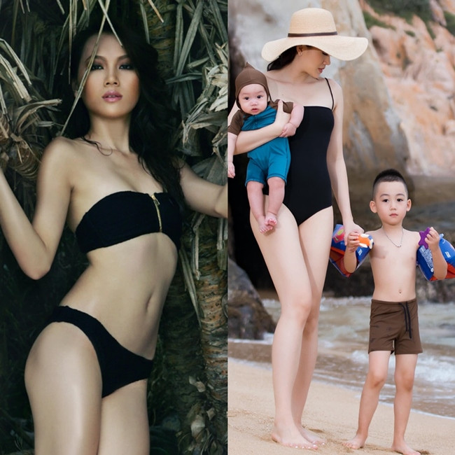 Chân dài quê Hậu Giang đăng tải bức ảnh so sánh quá khứ và hiện tại: "10 năm trước 50kg, 10 năm sau 60kg và kèm thêm 2 em trai". Qua hình ảnh Ngọc Thạch đăng tải, có thể thấy cô tăng cân so với thời còn con gái nhưng vóc dáng rất gợi cảm.