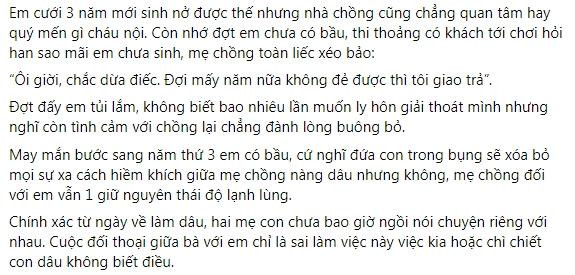 Cơm cữ mẹ chồng nấu toàn rau luộc nước mắm, mẹ đẻ hất tung Com cu me chong nau toan rau luoc nuoc mam, me de hat tung