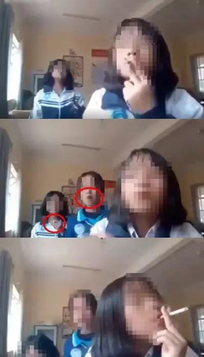 Soc: 3 be gai vua hut thuoc la vua nhay nhot nhu o bar-Hinh-7