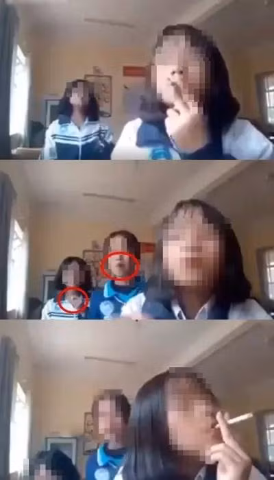 Soc: 3 be gai vua hut thuoc la vua nhay nhot nhu o bar-Hinh-7