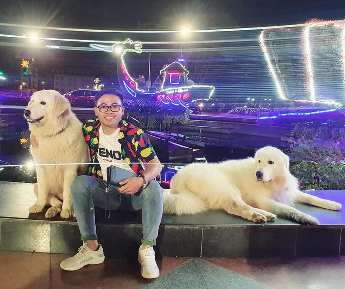 2 chú chó tại Đà Lạt "làm việc" vì "miếng cơm manh áo" - Hình 3 2 chu cho tai Da Lat