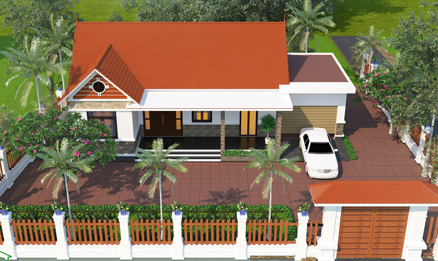 Mẫu nhà cấp 4 dưới 500 triệu vừa sang chảnh lại tiện nghi - Hình 3 Mau nha cap 4 duoi 500 trieu vua sang chanh lai tien nghi-Hinh-3