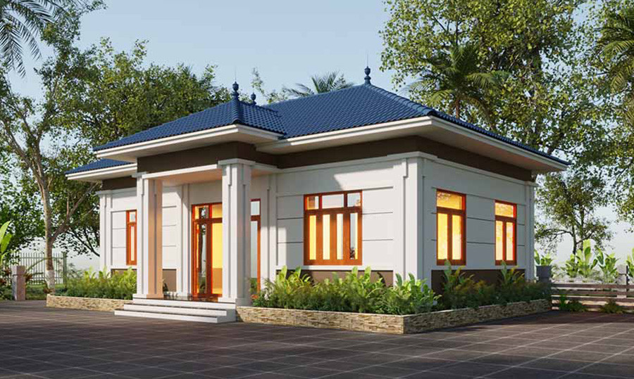 Mẫu nhà cấp 4 dưới 500 triệu vừa sang chảnh lại tiện nghi - Hình 6 Mau nha cap 4 duoi 500 trieu vua sang chanh lai tien nghi-Hinh-6