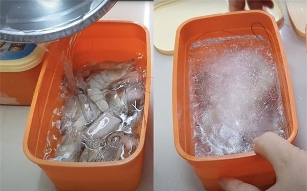 Bảo quản tôm đừng cho ngay vào ngăn đá, không mất chất Bao quan tom dung cho ngay vao ngan da, khong mat chat
