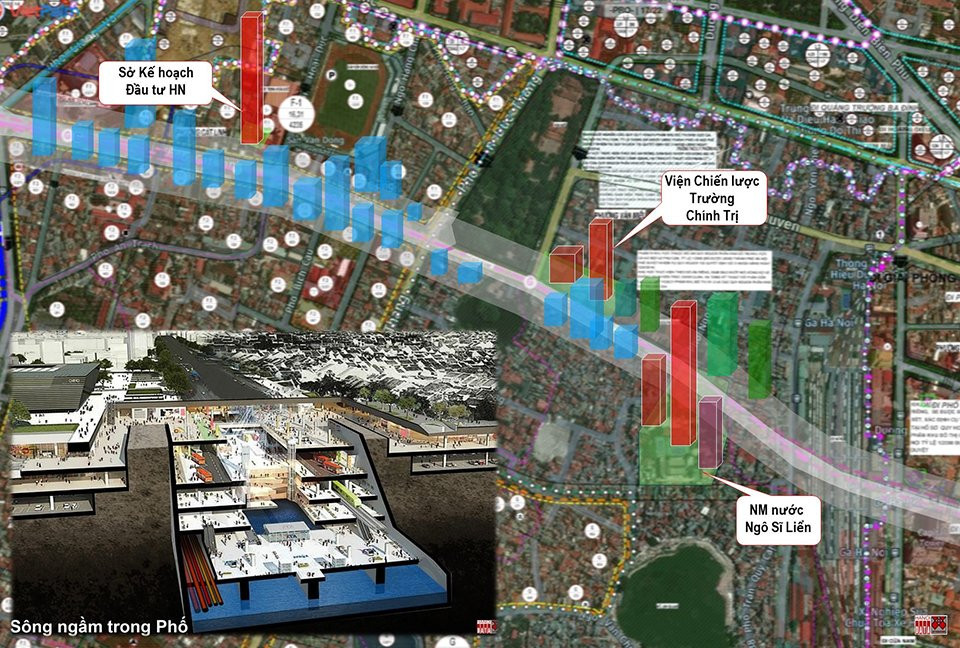 Đề xuất tái thiết đô thị khi đi ngầm Metro Nhổn - ga Hà Nội - Hình 3 De xuat tai thiet do thi khi di ngam Metro Nhon - ga Ha Noi-Hinh-3