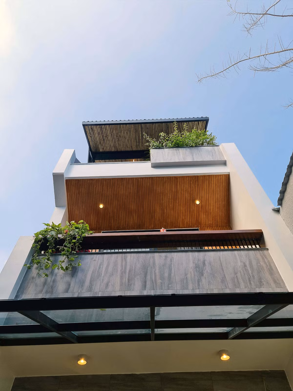 'Ao' nuoi ca, trong hoa sung tren san thuong ngoi nha pho-Hinh-3