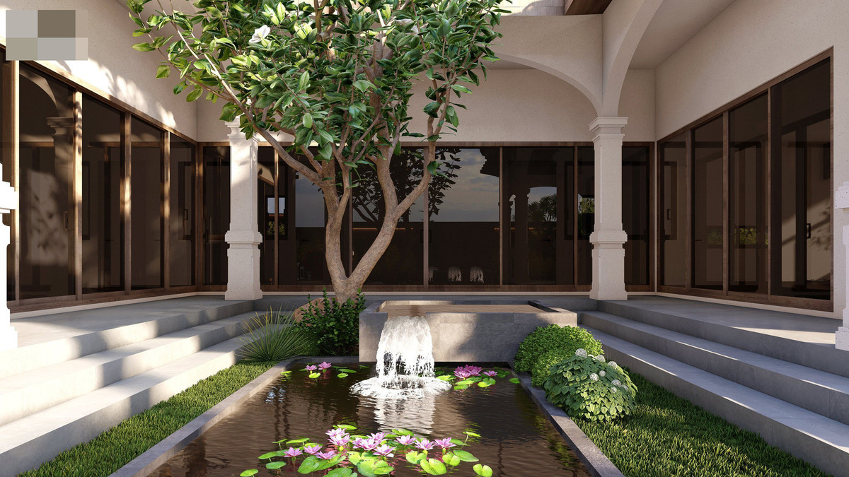 Ngoi nha co suoi nuoc roc rach va phong tam lo thien-Hinh-7