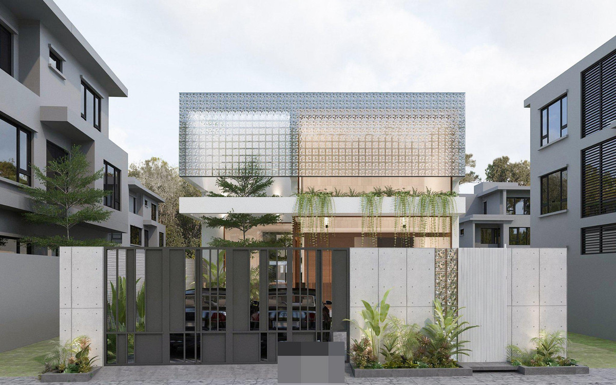 Ngoi nha huong chinh Tay co khong gian day anh sang, nang va gio troi