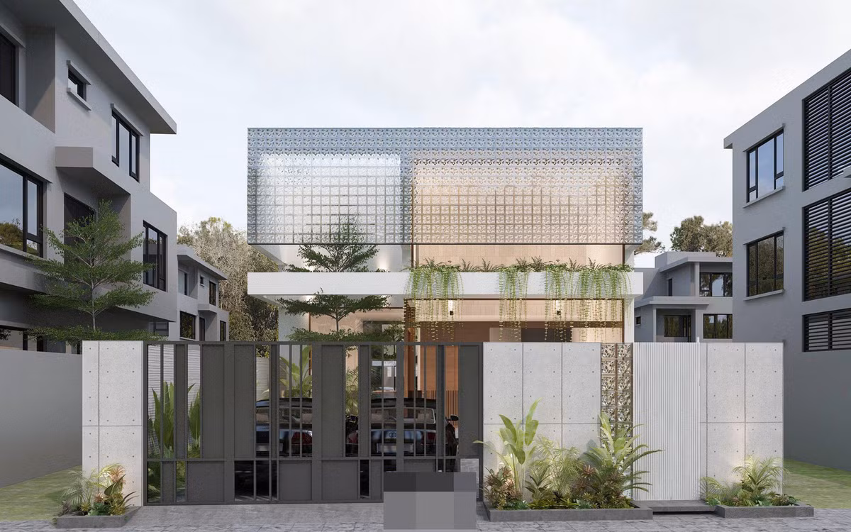 Ngoi nha huong chinh Tay co khong gian day anh sang, nang va gio troi