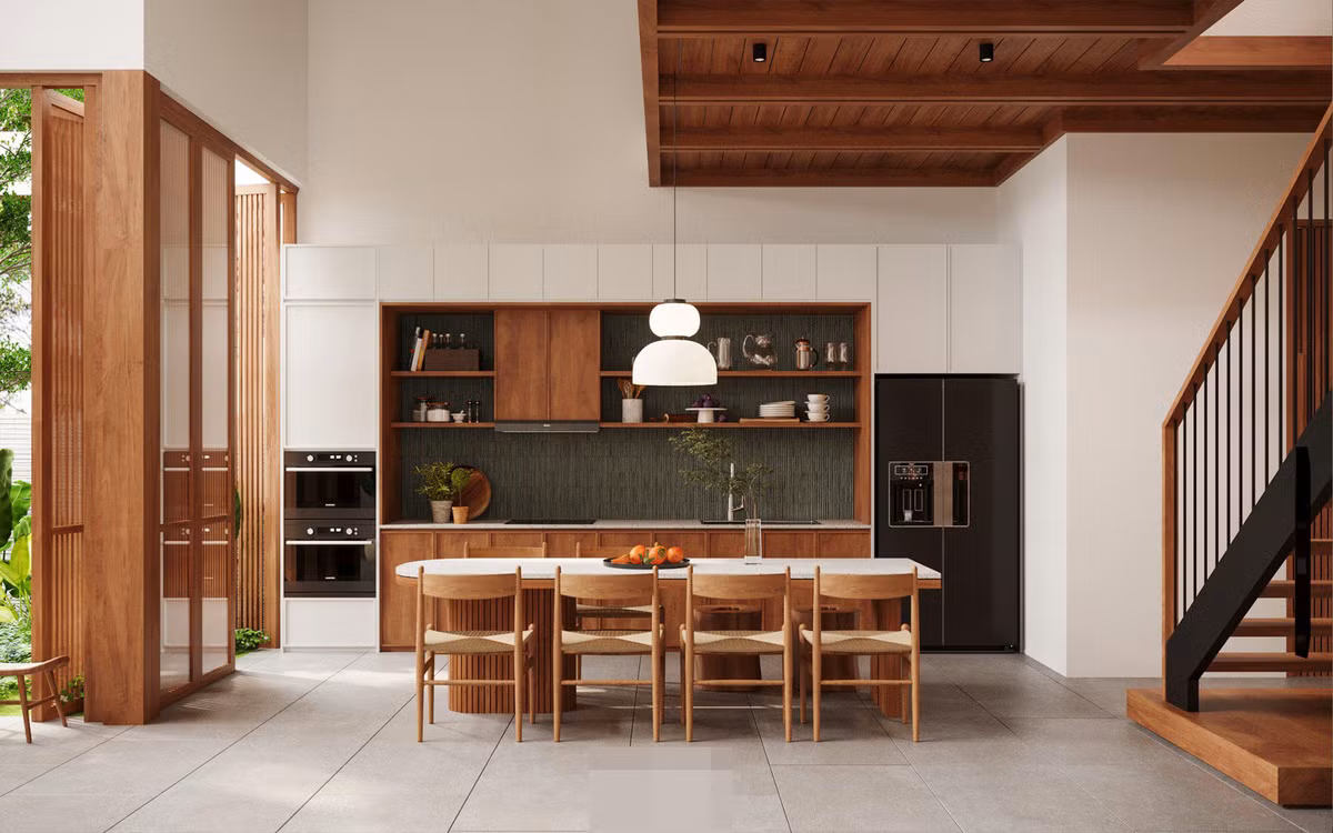 Ngoi nha huong chinh Tay co khong gian day anh sang, nang va gio troi-Hinh-6