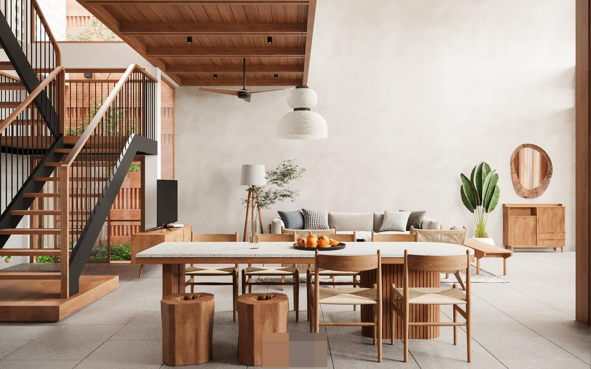 Ngoi nha huong chinh Tay co khong gian day anh sang, nang va gio troi-Hinh-8