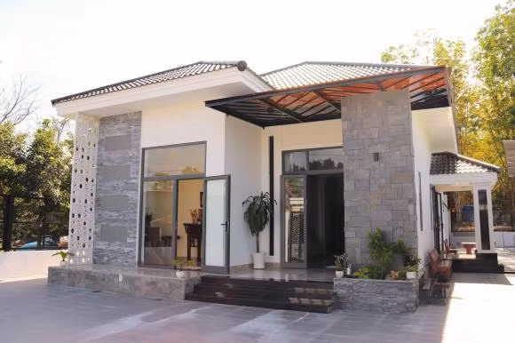 Mau nha cap bon mai Nhat kieu moi, khong gian song sang trong-Hinh-2