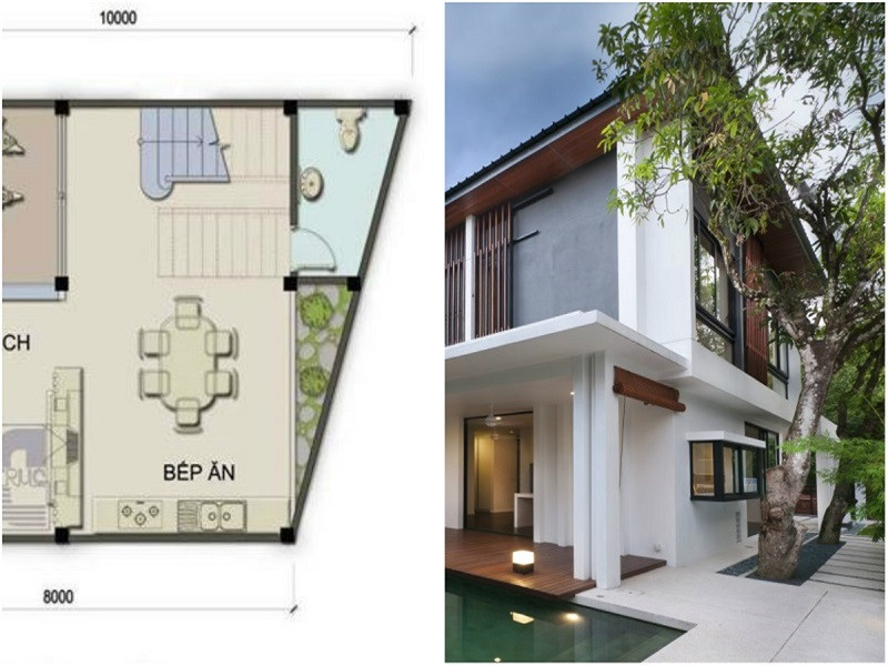 Còn theo phong thủy, nhà nhiều góc nhọn sẽ dẫn tới tà khí, sát khí nặng. Sống trong căn nhà này khiến chủ nhân dễ gặp tai nạn, hay xích mích với các thành viên khác trong gia đình.