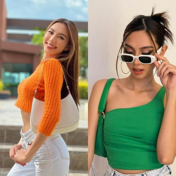 ẫu túi Prada có giá gần 60 triệu được người đẹp tậu hẳn 2 chiếc có màu khác nhau để dễ phối đồ.