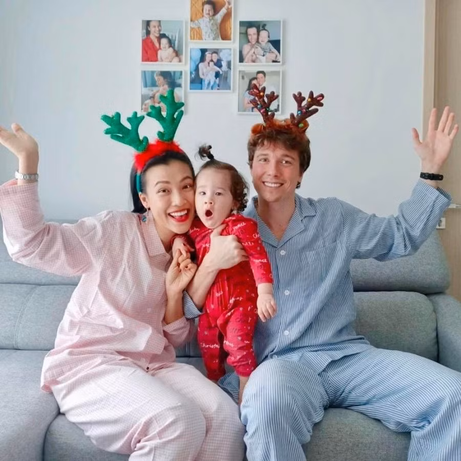 Gu thoi trang dong dieu cua vo chong MC Hoang Oanh truoc khi ly hon-Hinh-2